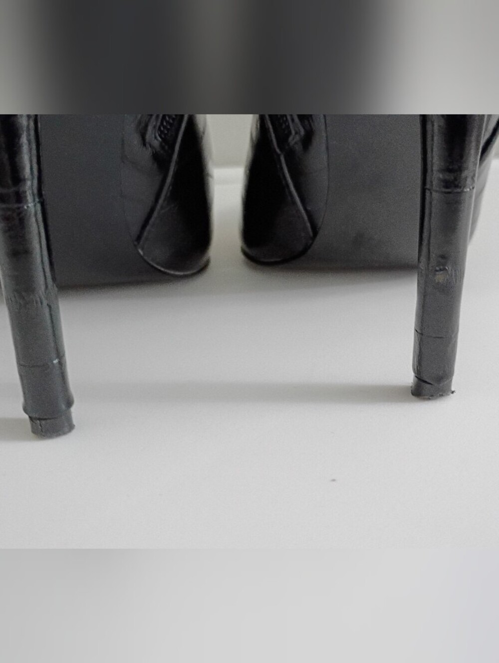 Steve Madden Black Patent Over-the-Knee Stiletto Boots - Picture 13 of 16